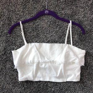 Princess Polly White Crop Top